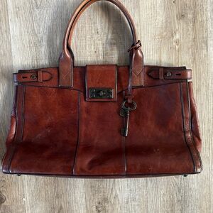 Fossil leather bag